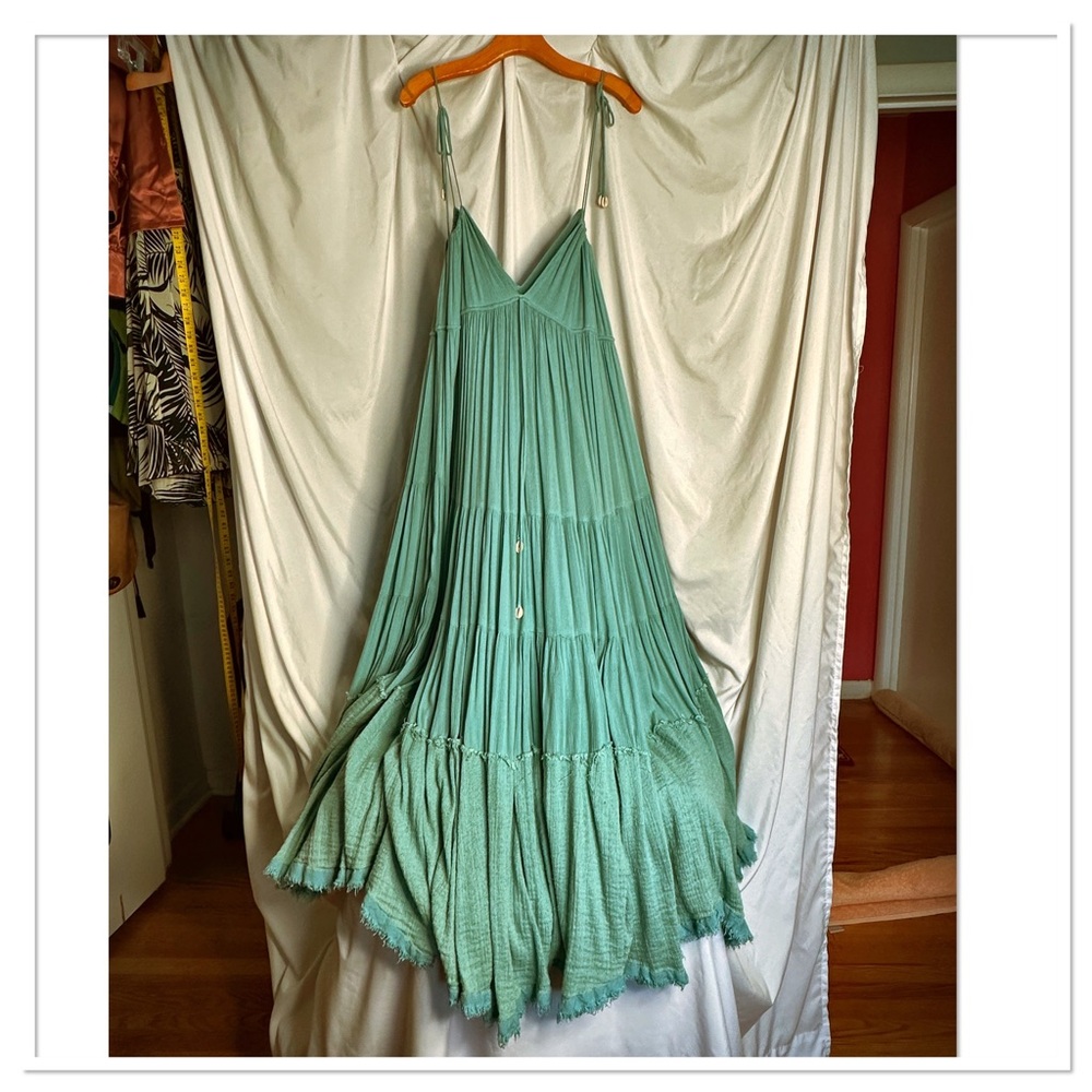 Free People Dress Blue Turquoise Large